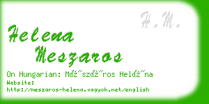 helena meszaros business card